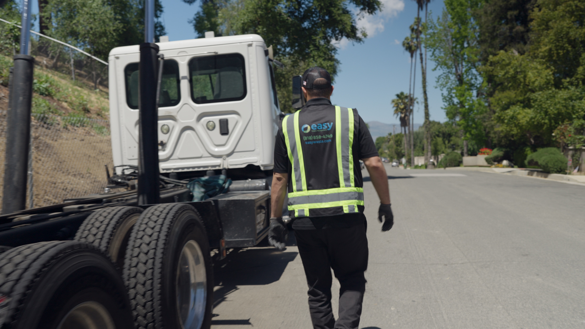 Man Walking Near Truck